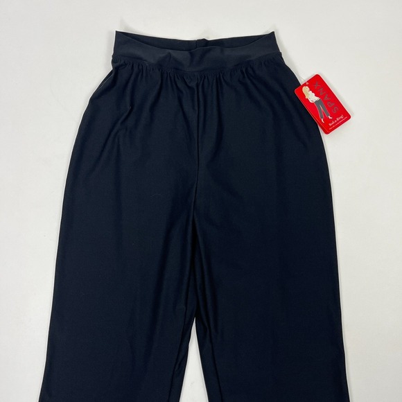 Spanx NWT Black Crop Pants Size Medium Bod‎ A Bing Cropped Capri Shaping - Picture 4 of 13